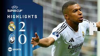 Kylian Mbappe Debut Goal! ⚪ | Real Madrid 2-0 Atalanta | UEFA Super Cup Highlights