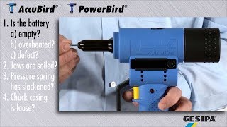 SÚNG BẮN ĐINH RIVET CHẠY PIN DÒNG ACCUBIRD VÀ POWERBIRD | THƯƠNG HIỆU GESIPA GERMANY