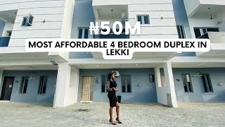 MOST AFFORDABLE 4 BEDROOM DUPLEX IN LEKKI - AJAH LAGOS. 🏠