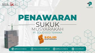 [SUKUK] PT. SOLID ECO TEKNIKA - Penawaran Sukuk Musyarakah