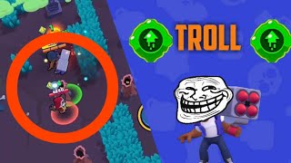 JUGANDO Y HACIENDO EL TROLL CON LA GADGETS DE BROCK! | Brawl stars