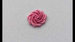 МК. Объемная вышивка. Большая роза рококо. Volume embroidery. Big rococo rose.