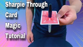 SHARPIE THROUGH CARD MAGIC TUTORIAL