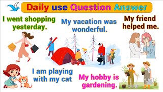 Common Daily Use English Question Answers | Learning Question Answers | Easy English Sentences