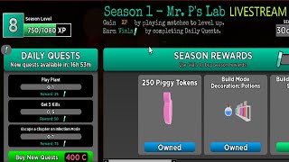 PIGGY BATTLE PASS STREAM! [Pet Simulator X GIVEAWAY EVERY 10 SUBS]