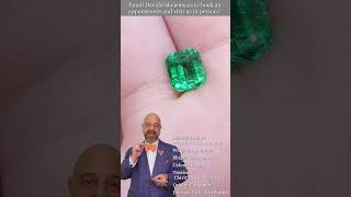 SOLD - 1.5ct Octagonal/Emerald Green Emerald GIA Certified Colombia - Giae0080