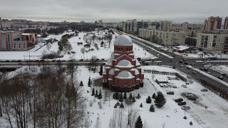 Полёт над Муринским парком. Часть 1. Февраль 2023.