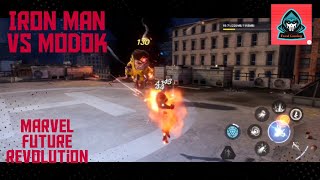 Iron man vs Modok fight scene in marvel new open world game 🥰