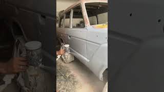 Toyota land cruiser HJ61 paint work in process - PAT✨❤️ #shortsvideo #automobile #automechanic