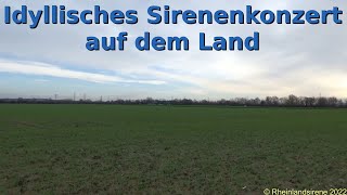 Sirenenprobe im Feld zwischen Stockem und Uckendorf | Probealarm Niederkassel | E57-Sirenen (u. SES)