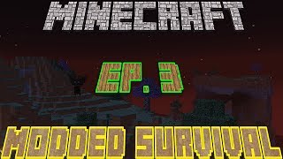 Minecraft Modded Survival Ep 3 Apple Cows!