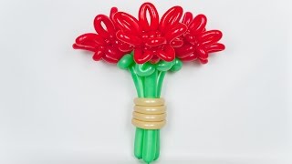 How to make a flower from balloons.