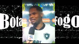 Entrevista Emocionante de Junior Santos e Cuiabano comenta seu primeiro gol #botafogo #brasileirão