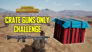 PUBG Crate Guns ONLY CHALLENGE: MG3 and a dream - PUBG Solos Gameplay