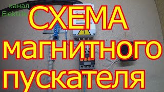 Как подключить магнитный пускатель с кнопочной станцией.