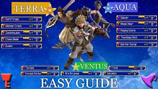 How to Get All Exclusive Battle Commands for Each Character - Kingdom Hearts Birth by Sleep