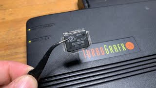 Turbografx 16 chip swap repair! Learn how to safely replace surface mount chips!