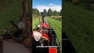 Driving a Miniature Steam Train #shorts #steam #trains #engines