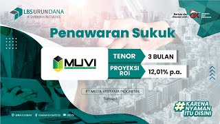 [SUKUK] MUVI (PT MULIA VISITAMA INDONESIA) - Penawaran Sukuk