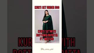 Meesho kurti set under 500: Comment down for link❤️‍🩹 #viral #trending #tamarapoovukkum #tamil #leo