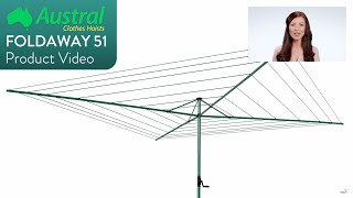 Austral Foldaway 51 Rotary Clothes Hoist Product Video