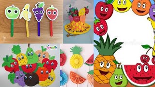 Adorable fruits craft for toddlers|| Amazing ideas for fun with fruit activities