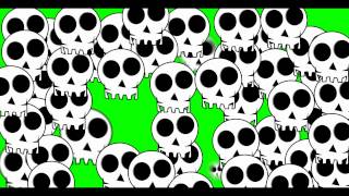 Cartoon Skull Transition - Green Screen Animation