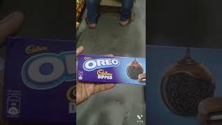 new Oreo Cadbury Dipped biscuit#shorts #asmrchcolate