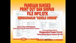 PANDUAN SUKSES PRINT OUT DAN SIMPAN FILE INFO GTK V.2020 SELURUH HALAMAN MENGGUNAKAN GOOGLE CHROME