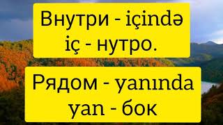 Азербайджанский язык. 8 урок. Местный и родительный падежи.