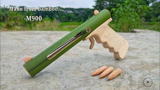 Wooden gun - Easy Ideas || How to make a slingshot from bamboo