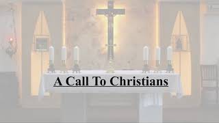 A Call To Christians