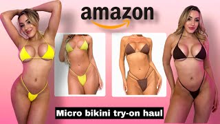 TINY MICRO BIKINI TRY ON HAUL | Jessie Sims