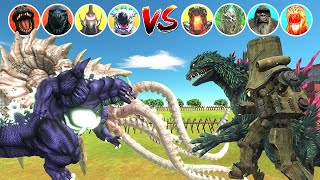 Kaiju Tournament 4VS4 Team Godzilla Kraken VS Team Mechagodzilla VS Team Godzilla Earth VS In ARBS