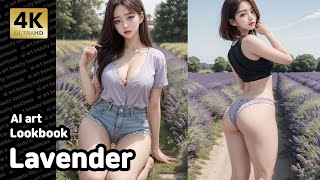 4k Ai art | 라벤더 룩북 | Lavender Lookbook