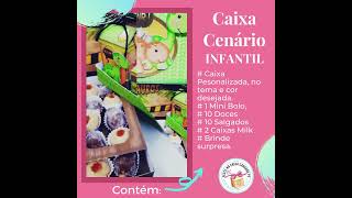 Caixa Cenário Personalizada Aniversário Tema: Dinossauro baby.