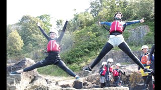 HIGHLY ADVENTUROUS! 21 Year 12 students make a splash on their Adventure Trip to Devon.