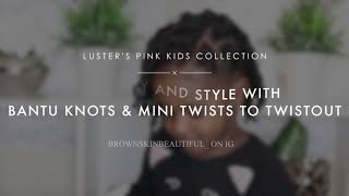 Simple and Easy Toddler Wash Day using products from Luster Pink Kids