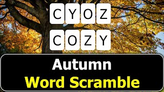 🍂 Autumn Word Scramble Challenge | Fun Fall-Themed Word Puzzle for All Ages!