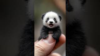 Oh My God😱 Wait for and😳😳😳Smallest panda Ever Imagined😂 #minianimals #cuteanimals #funnyvideos