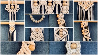 +12 MACRAME PATTERNS WITH BEADS / MACRAME TUTORIAL / PART 10