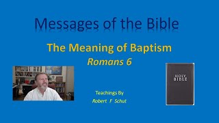 THE MEANING OF BAPTISM