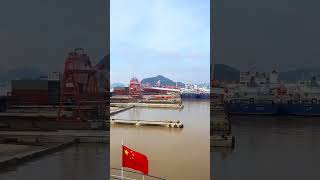 LAUNCHING CARGO REEFER HONG RUN LENG 1#shorts#youtubeshorts#cargoreefer#vessel#launching#ningbo