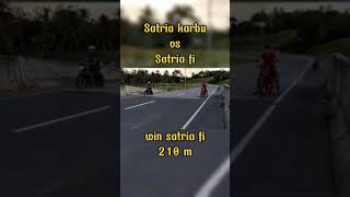 test tarikan satria fi vs satria karbu win to fi #shortvideo