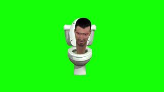 Skibidi Toilet green screen video effects overlay