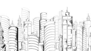 City Sketch -  Motion Graphics Background Video