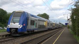 SNCF stellen 24637 en 24519 komen door station Berchem gereden (4K)