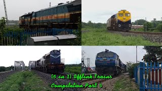 [ 5 in 1] Compilation of Trains with Offlink • BGKT WDP4D, KTE WDG4D, RTM WDG4 • Part 3 •RF Raj Roy