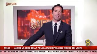 Claudio Dominech conduce 8News, in diretta su Canale 8