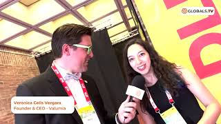 Interviewing Veronica Celis Vergara, CEO of Valumia,  at the DLD Conference